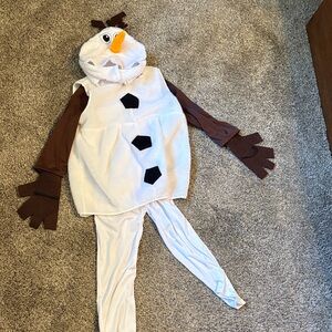 Olaf! Charming Snowman Costume with Brown Details